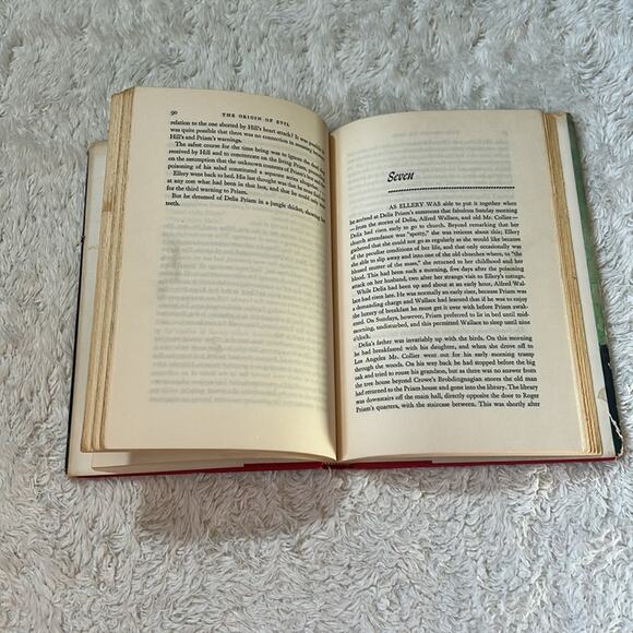 Origin of Evil Ellery Queen 1951 Book Club Edition Hardcover GOOD - Picture 5 of 7